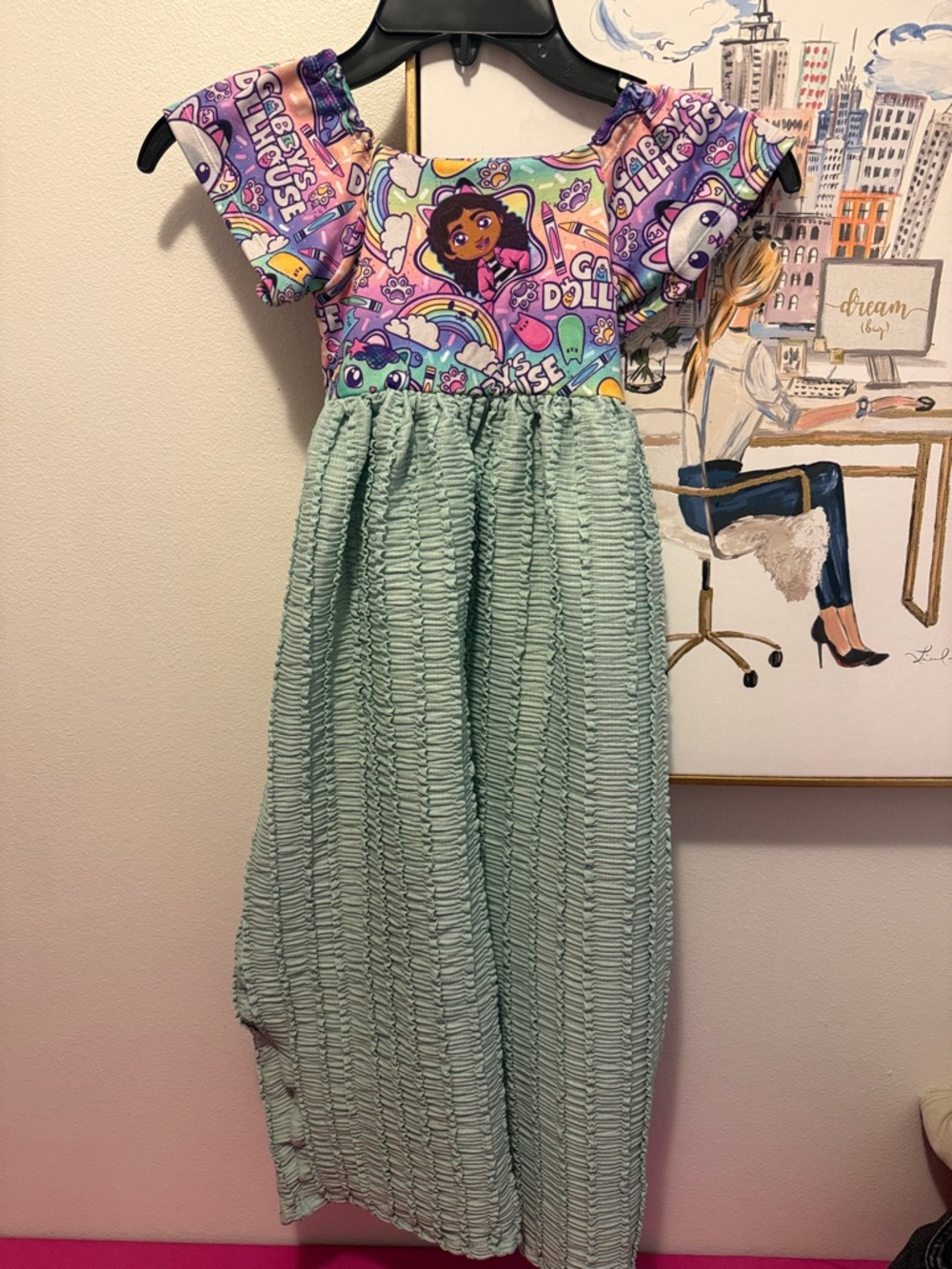 Custom Gabbys Dollhouse romper size 4t